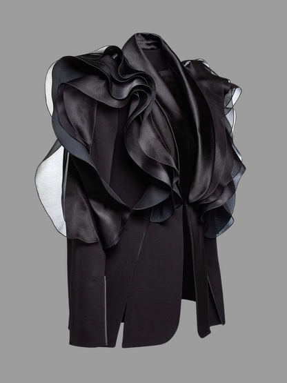 The Black Swan Blazer – Sculptural Elegance